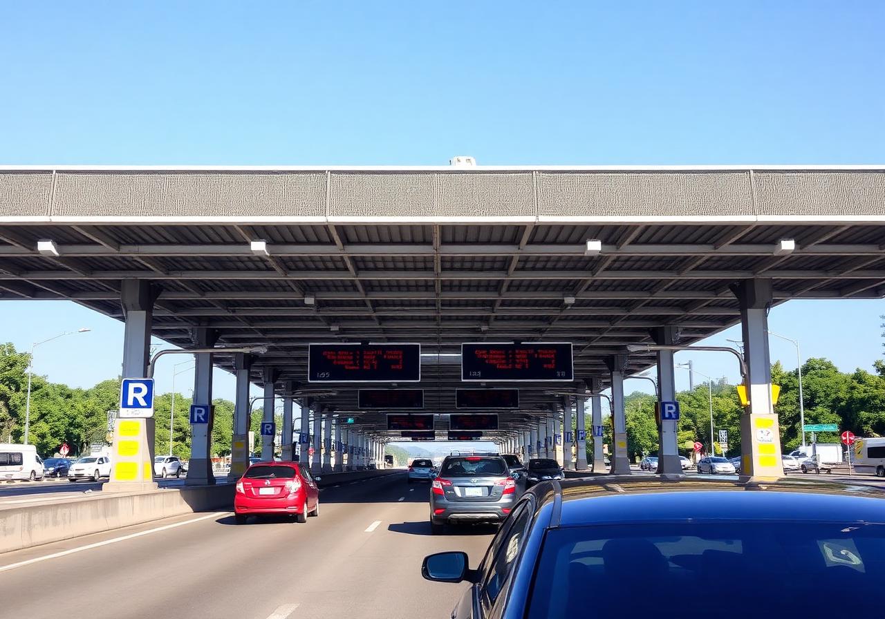 Pórtico de pedágio eletrônico